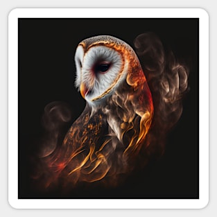 Barn Owl Wisps 09 Sticker